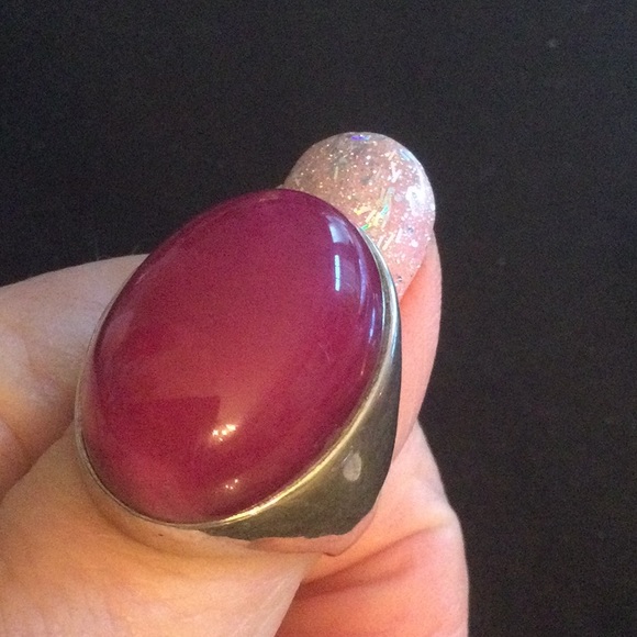 Mens Morrocan Genuine High Quality Ruby Cabocho… - Picture 5 of 13
